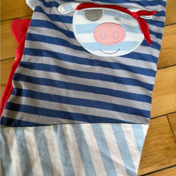 NWT Organic Farm Buddies Security Blanket Baby Lovey Pirate Pig Activity - Picture 2 of 10